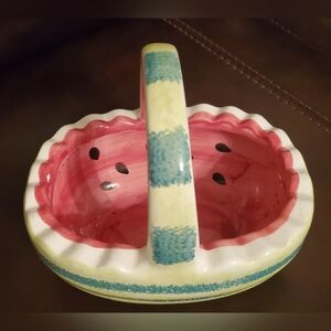 🍉🧺 watermelon ceramic bowl/basket